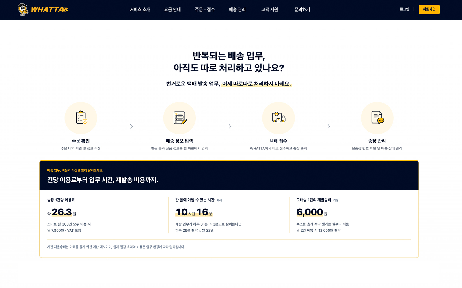 WHATTA 택배 연동 상세 이미지